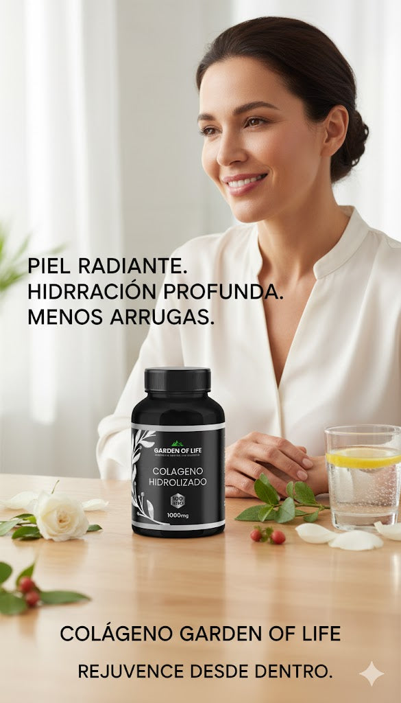 COLAGENO HIDROLIZADO GARDEN OF LIFE  - 100 Cápsulas de 1000mg