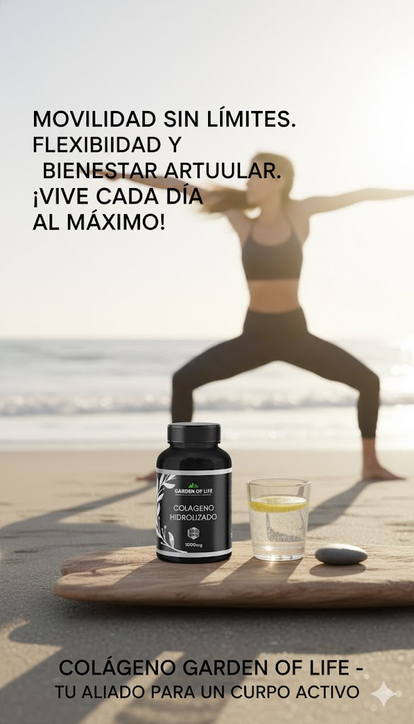 COLAGENO HIDROLIZADO GARDEN OF LIFE  - 100 Cápsulas de 1000mg