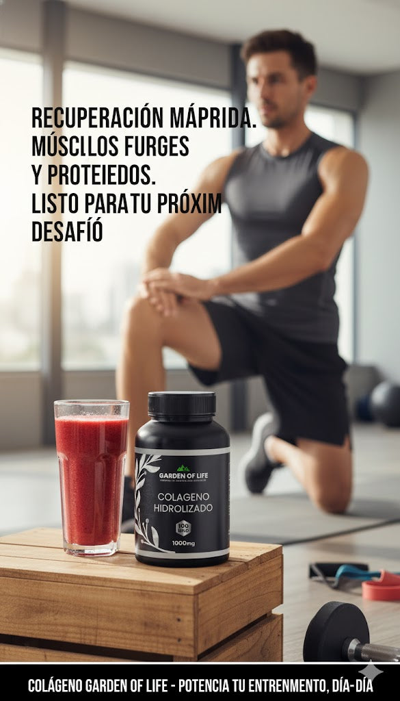 COLAGENO HIDROLIZADO GARDEN OF LIFE  - 100 Cápsulas de 1000mg